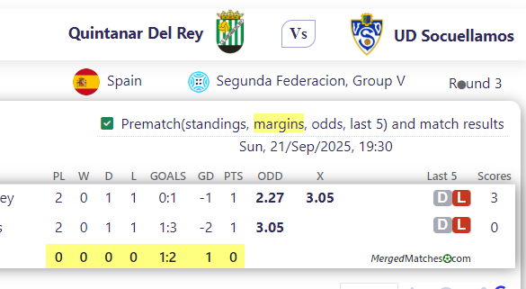 Quintanar Del Rey Vs UD Socuellamos screenshot