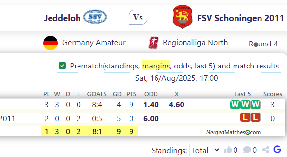 Jeddeloh Vs FSV Schoningen 2011 screenshot