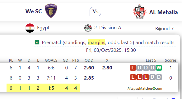 We SC Vs AL Mehalla screenshot