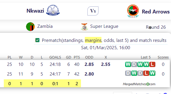 Nkwazi Vs Red Arrows screenshot