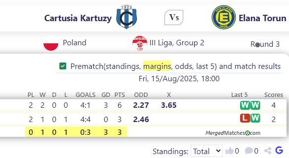 Cartusia Kartuzy Vs Elana Torun screenshot