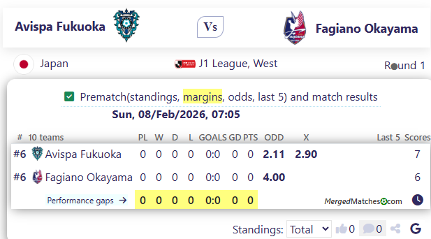 Avispa Fukuoka Vs Fagiano Okayama screenshot