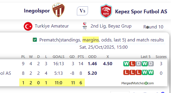 Inegolspor Vs Kepez Spor Futbol AS screenshot