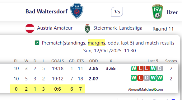 Bad Waltersdorf Vs Ilzer screenshot