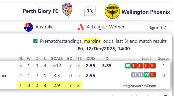 Perth Glory FC Vs Wellington Phoenix screenshot
