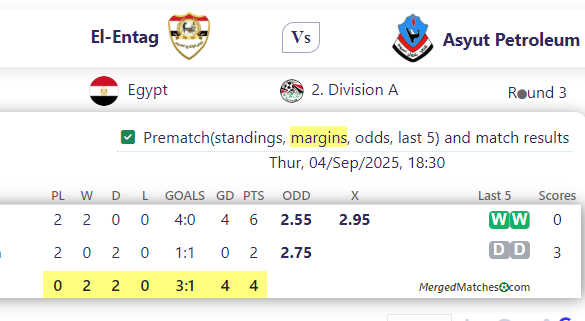El-Entag Vs Asyut Petroleum screenshot