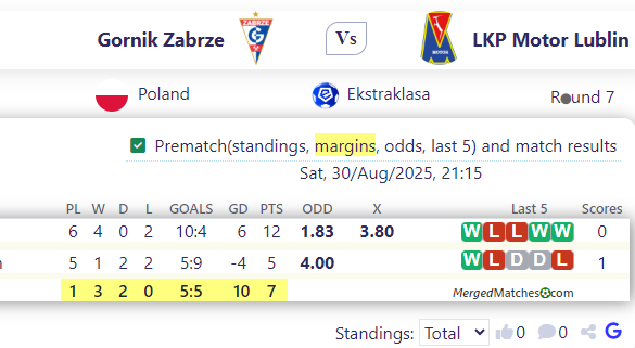 Gornik Zabrze Vs LKP Motor Lublin screenshot