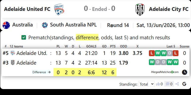 Adelaide United FC Vs Adelaide City FC screenshot