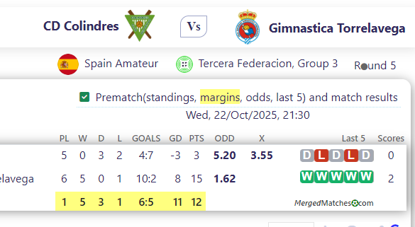 CD Colindres Vs Gimnastica Torrelavega screenshot