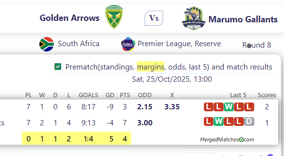 Golden Arrows Vs Marumo Gallants screenshot