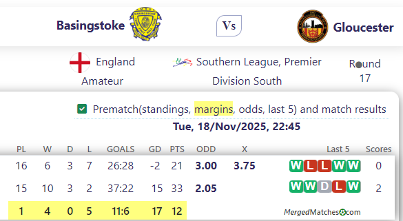 Basingstoke Vs Gloucester screenshot