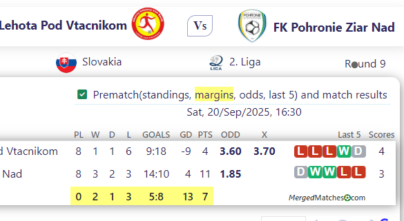 Banik Lehota Pod Vtacnikom Vs FK Pohronie Ziar Nad screenshot