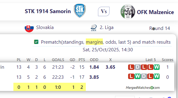STK 1914 Samorin Vs OFK Malzenice screenshot