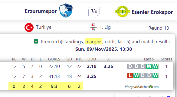 Erzurumspor Vs Esenler Erokspor screenshot