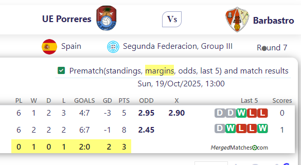 UE Porreres Vs Barbastro screenshot