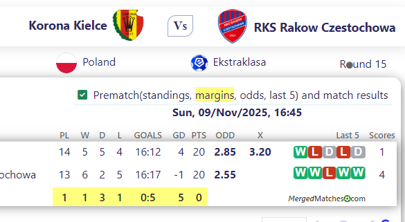 Korona Kielce Vs RKS Rakow Czestochowa screenshot