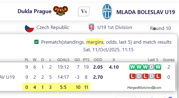 Dukla Prague Vs MLADA BOLESLAV U19 screenshot