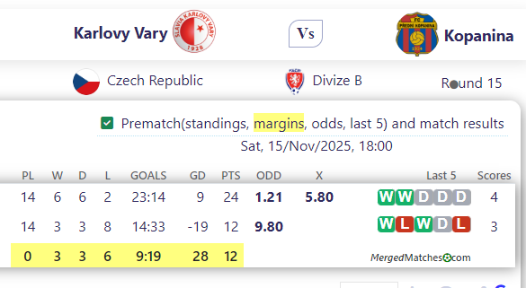 Karlovy Vary Vs Kopanina screenshot