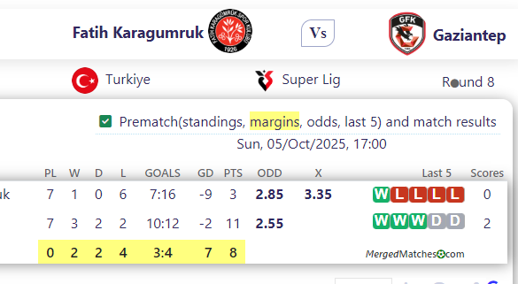 Fatih Karagumruk Vs Gaziantep screenshot