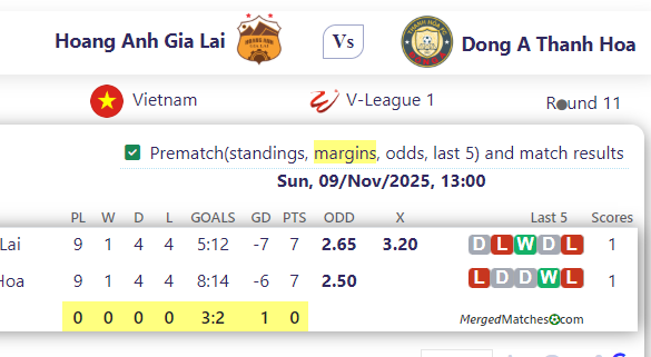 Hoang Anh Gia Lai Vs Dong A Thanh Hoa screenshot