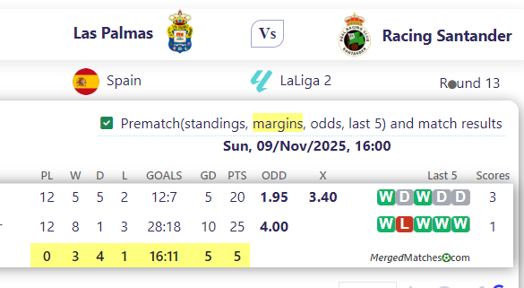 Las Palmas Vs Racing Santander screenshot