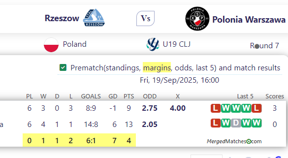 Rzeszow Vs Polonia Warszawa screenshot