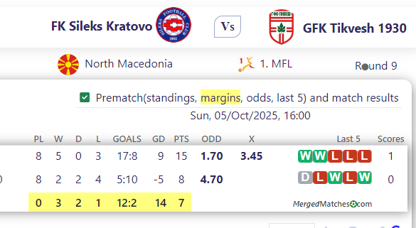 FK Sileks Kratovo Vs GFK Tikvesh 1930 screenshot