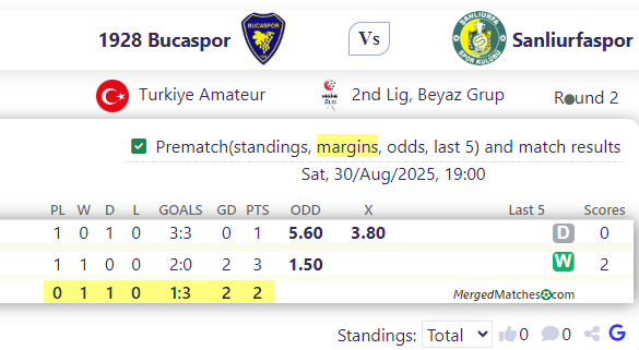 1928 Bucaspor Vs Sanliurfaspor screenshot