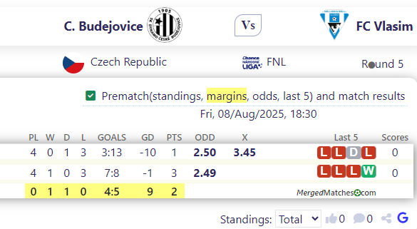 C. Budejovice Vs FC Vlasim screenshot