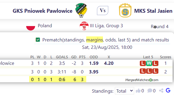 GKS Pniowek Pawlowice Vs MKS Stal Jasien screenshot