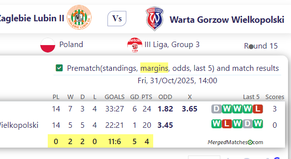 Zaglebie Lubin II Vs Warta Gorzow Wielkopolski screenshot