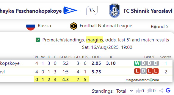 Chayka Peschanokopskoye Vs FC Shinnik Yaroslavl screenshot