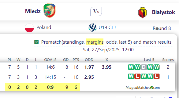 Miedz Vs Bialystok screenshot