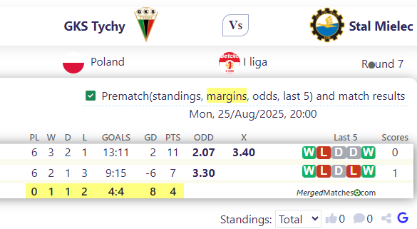 GKS Tychy Vs Stal Mielec screenshot