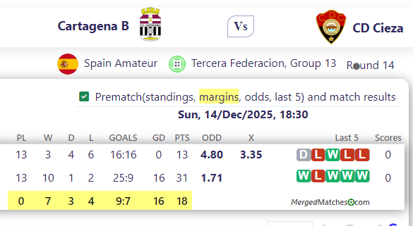 Cartagena B Vs CD Cieza screenshot