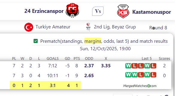 24 Erzincanspor Vs Kastamonuspor screenshot