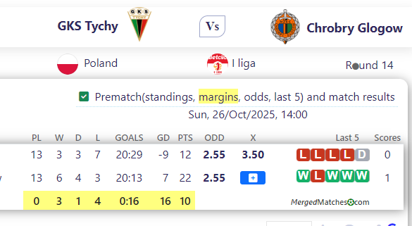 GKS Tychy Vs Chrobry Glogow screenshot