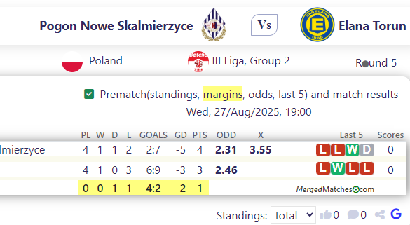 Pogon Nowe Skalmierzyce Vs Elana Torun screenshot