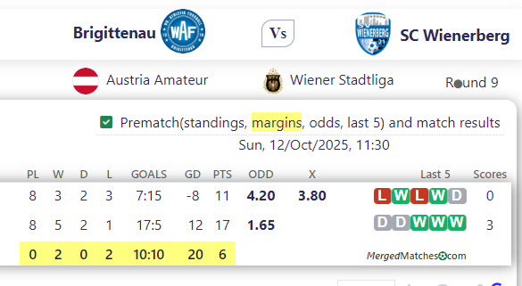 Brigittenau Vs SC Wienerberg screenshot