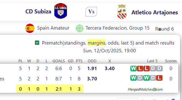 CD Subiza Vs Atletico Artajones screenshot