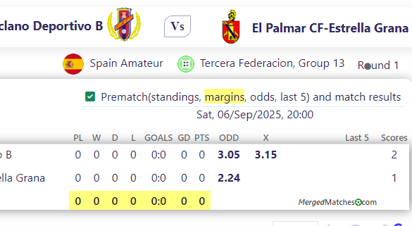 Yeclano Deportivo B Vs El Palmar CF-Estrella Grana screenshot