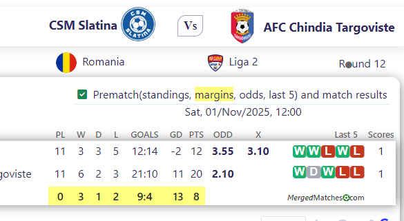 CSM Slatina Vs AFC Chindia Targoviste screenshot