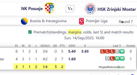 NK Posusje Vs HSK Zrinjski Mostar screenshot