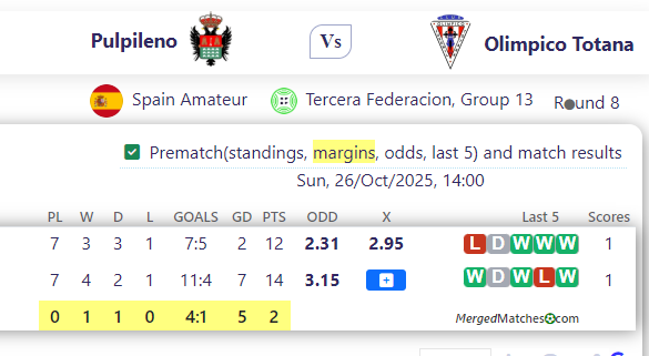 Pulpileno Vs Olimpico Totana screenshot