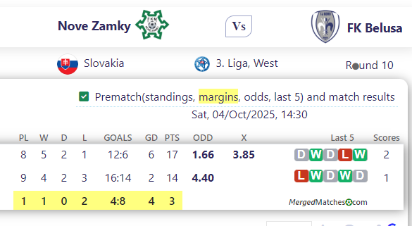 Nove Zamky Vs FK Belusa screenshot