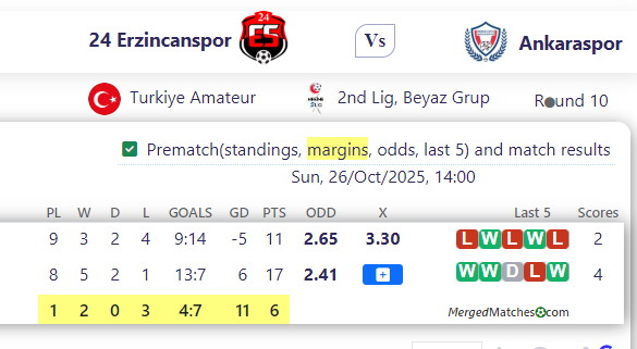 24 Erzincanspor Vs Ankaraspor screenshot