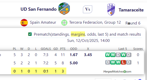 UD San Fernando Vs Tamaraceite screenshot