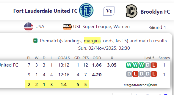 Fort Lauderdale United FC Vs Brooklyn FC screenshot