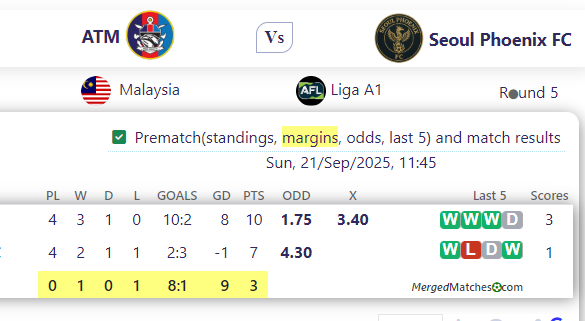 ATM Vs Seoul Phoenix FC screenshot