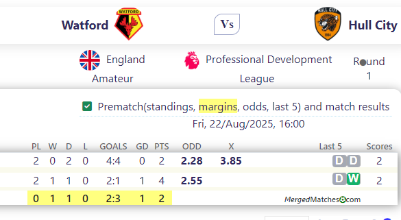 Watford Vs Hull City screenshot